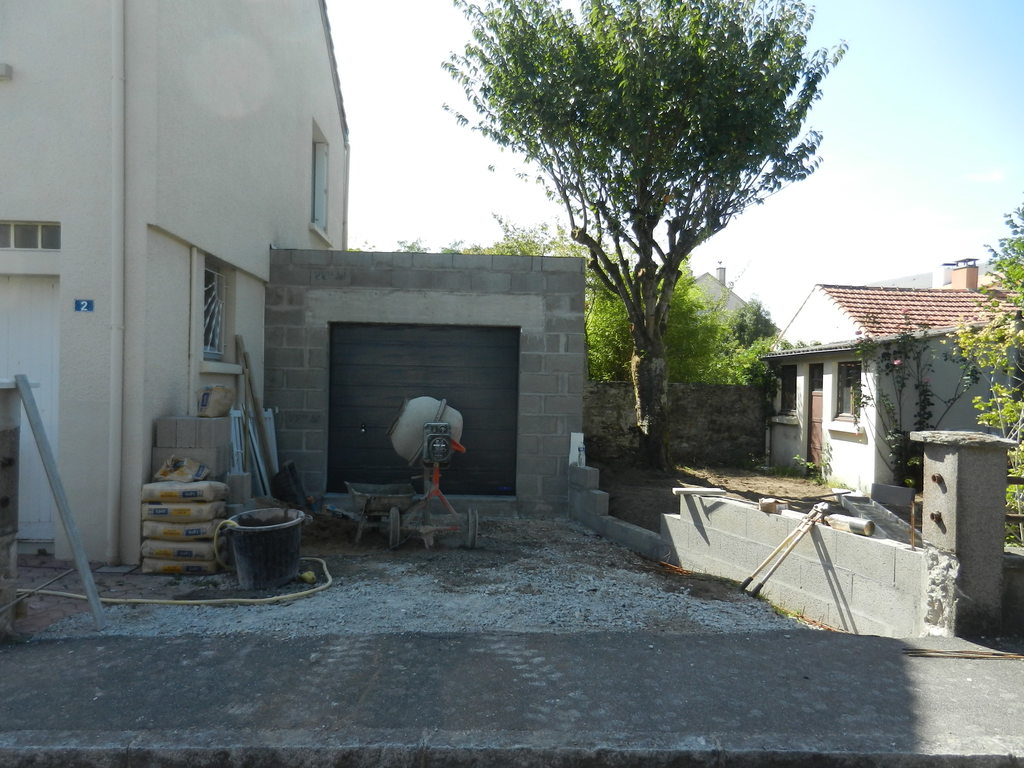 Construction d'un garage à Saint Sébastien Sur Loire (44230)